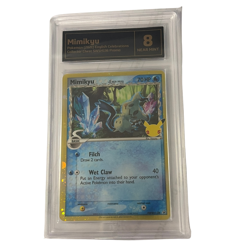 TCG Graded Pokemon Mimikyu Near Mint 8