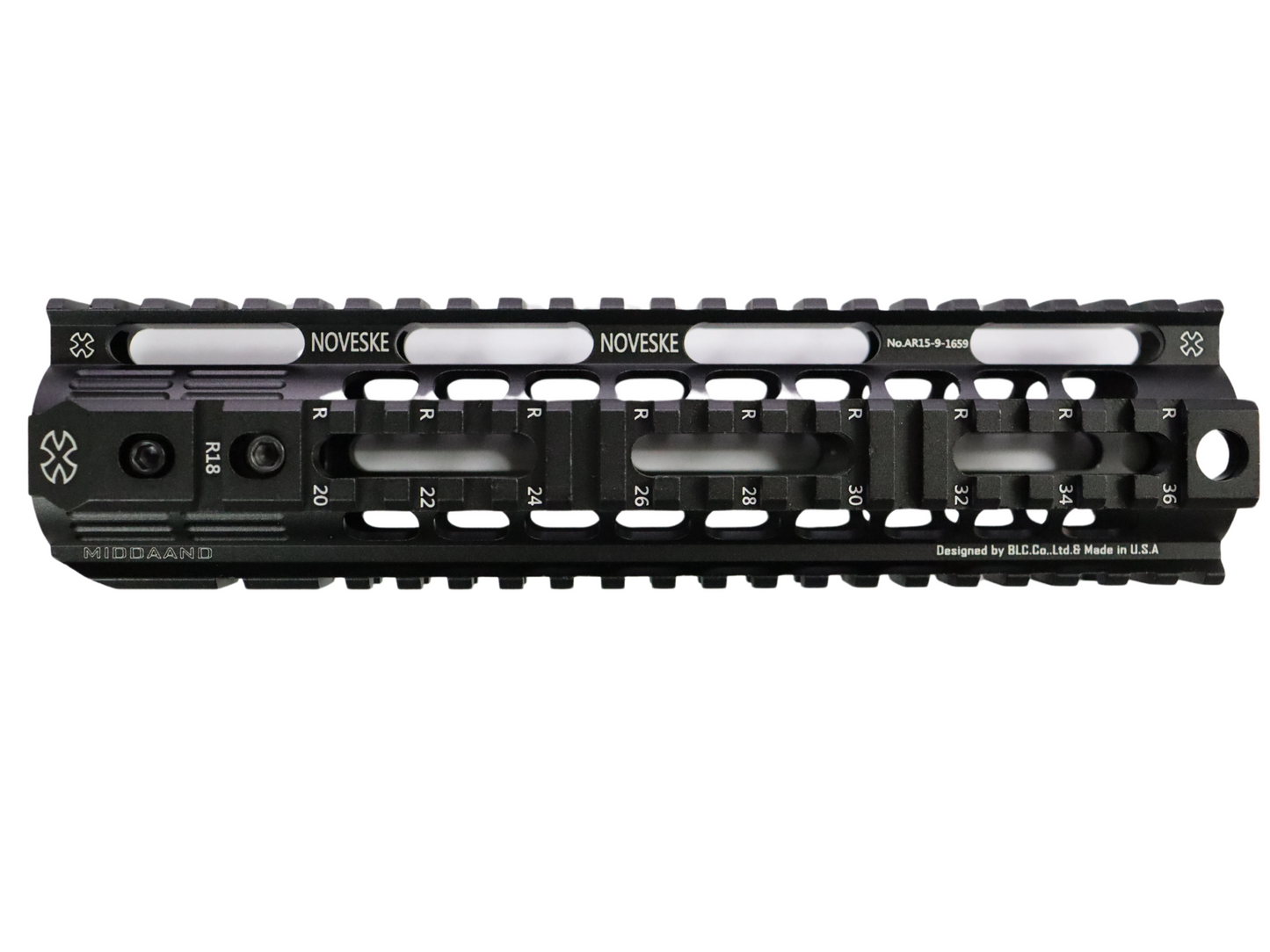 
                  
                    NOVESKE 9-inch Quad Rail Black
                  
                