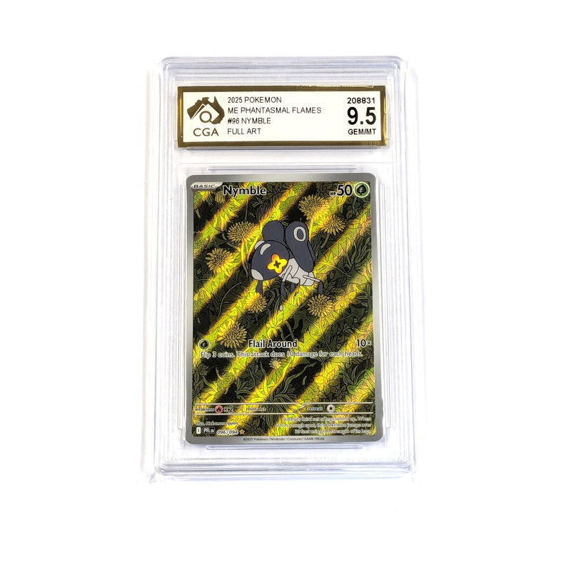 CGA Graded Pokemon me02: Phantasmal Flames #096 Nymble - Graded