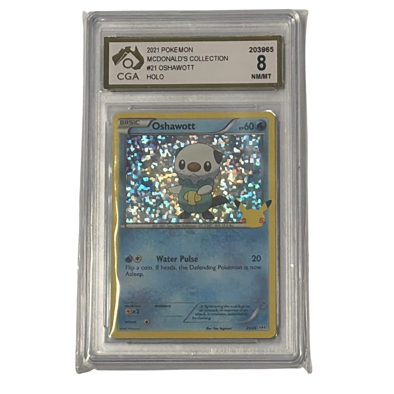 CGA Graded Pokemon McDonald's Collection #21 Oshawott - Graded 8