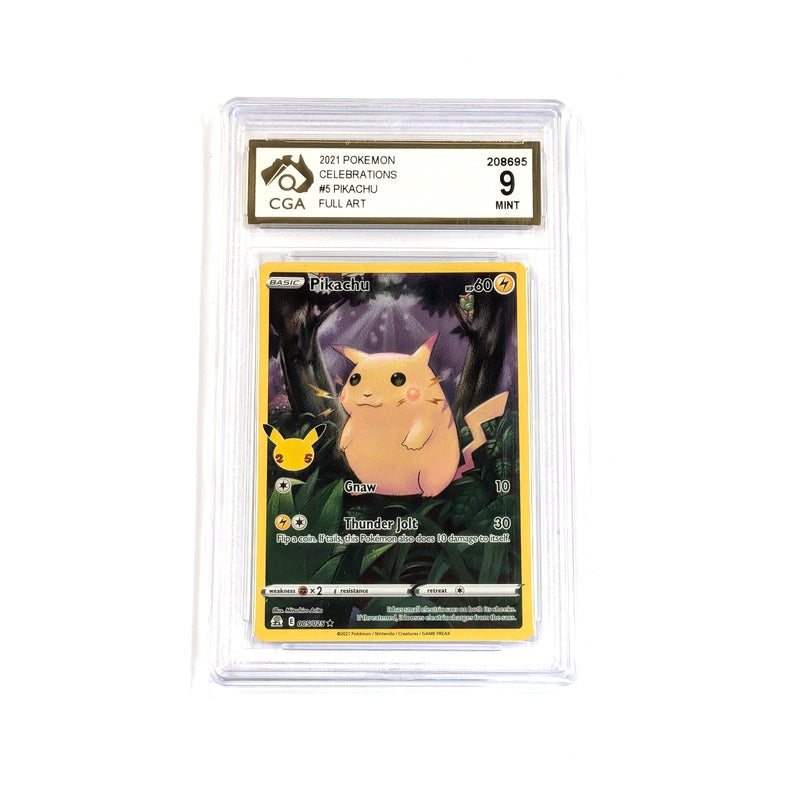 CGA Graded Pokemon 25th Anniversary #005 Pikachu - Graded 9