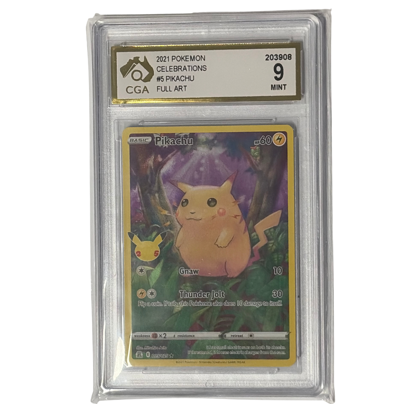 CGA Graded Pokemon Celebrations #5 Pikachu  - Graded