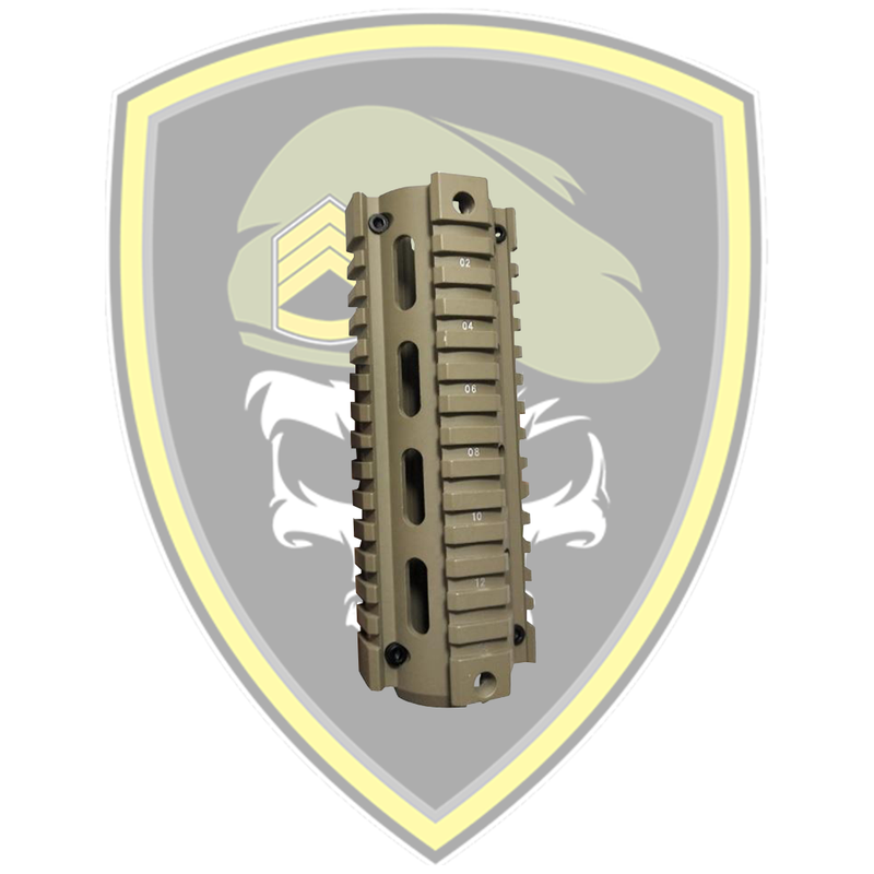 Quad Rail Handguard - Tan 7 inch