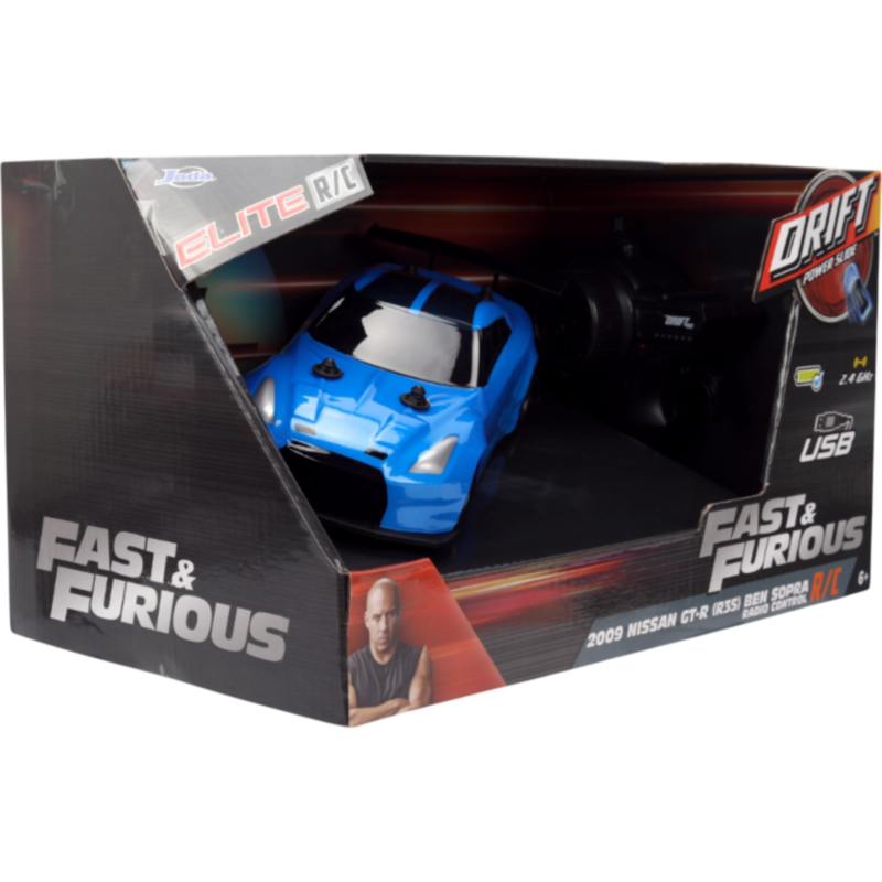 Fast & Furious - 2009 Nissan GT-R (R35) Ben Sopra 1/24th Elite R/C Remote Control Vehicle Replica