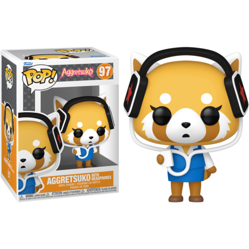 Aggretsuko - Aggretsuko with Headphones Pop! Vinyl Figure