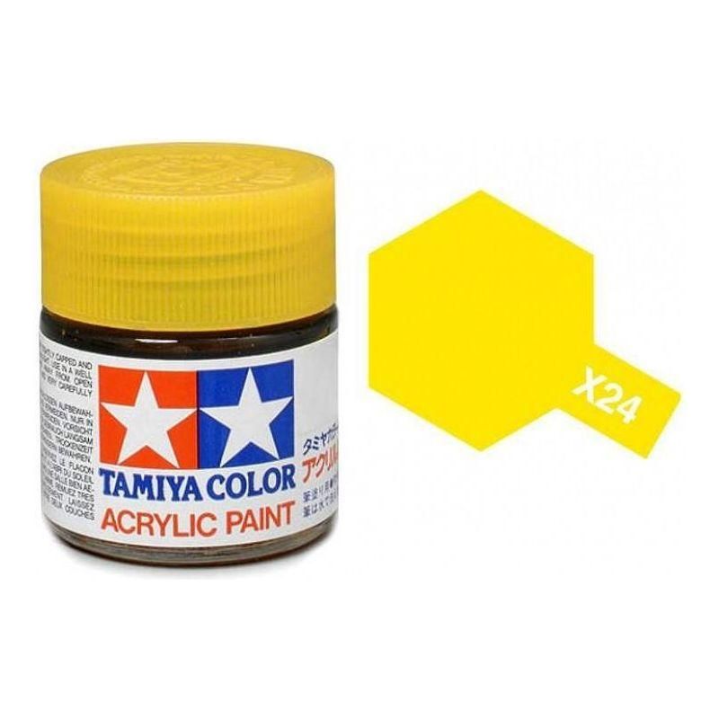 TAMIYA ACRYLIC MINI X-24 CLEAR YELLOW