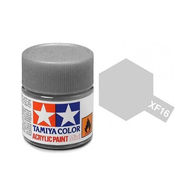 TAMIYA ACRYLIC MINI XF-16 FLAT ALUMINUM
