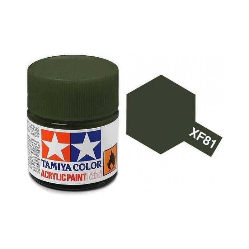 TAMIYA ACRYLIC MINI XF-81 DARK GREEN 2 RAF