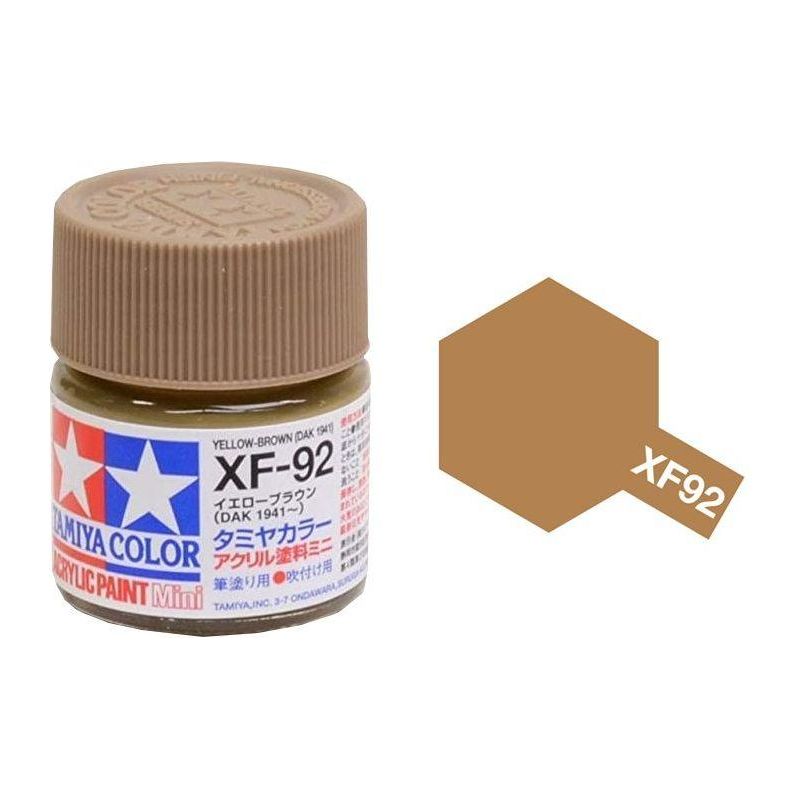 TAMIYA ACRYLIC MINI XF-92 YELLOW-BROWN DAK 1941