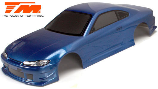 BODY - 1/10 TOURING / DRIFT - 190MM - PAINTED - NO HOLES - S15 DARK BLUE