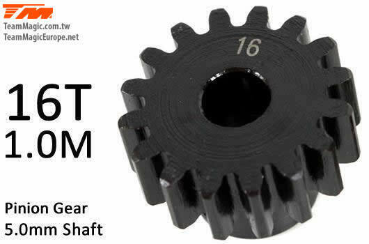 Pinion gear M1 for 5mm shaft 16T