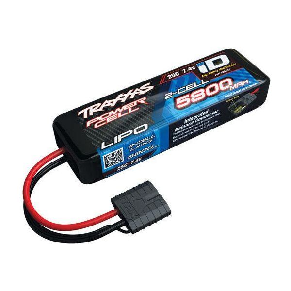 TRAXXAS 5800MAH 7.4V 2-CELL 25C LIPO BATTERY