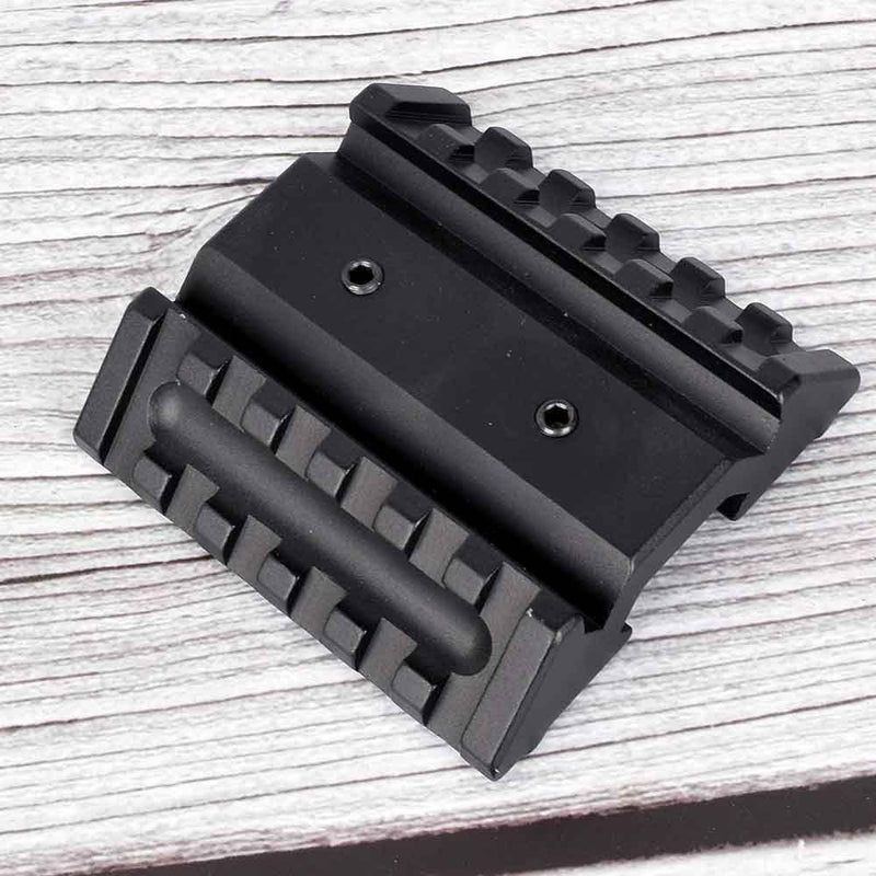 Low Profile 45 Degree Offset Dual Side 20mm Rail Picatinny Mount