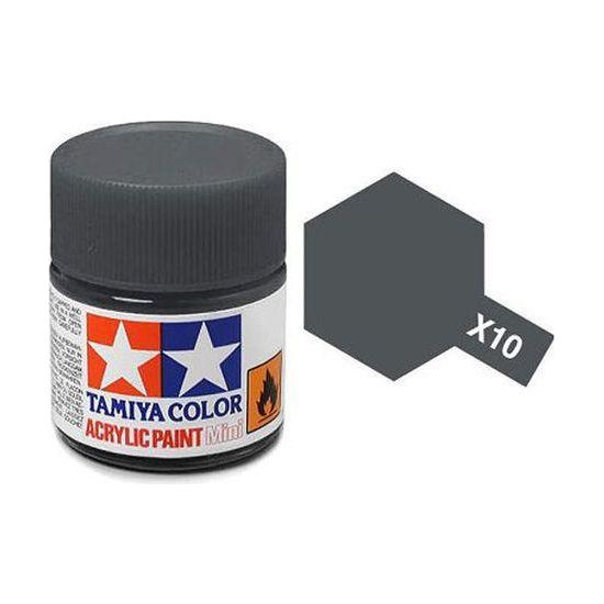 Tamiya Acrylic Mini x-10 GUN METAL