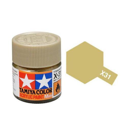 Tamiya Acrylic Mini x-31 TITAN. GOLD