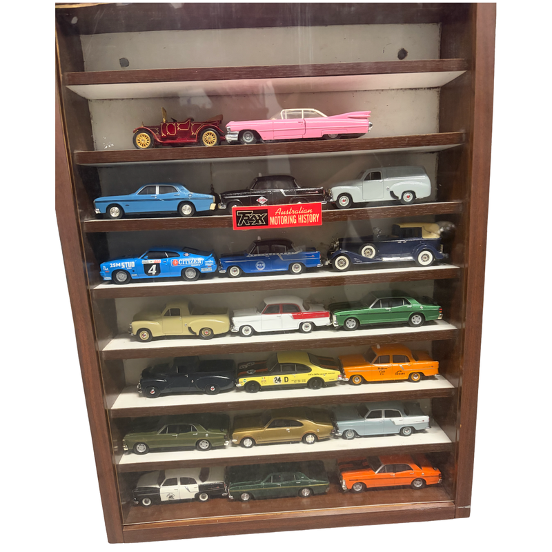 Trax Automotive Australian History Model Car Collection – 20 Iconic Models with Wooden Display Case (Second Hand)