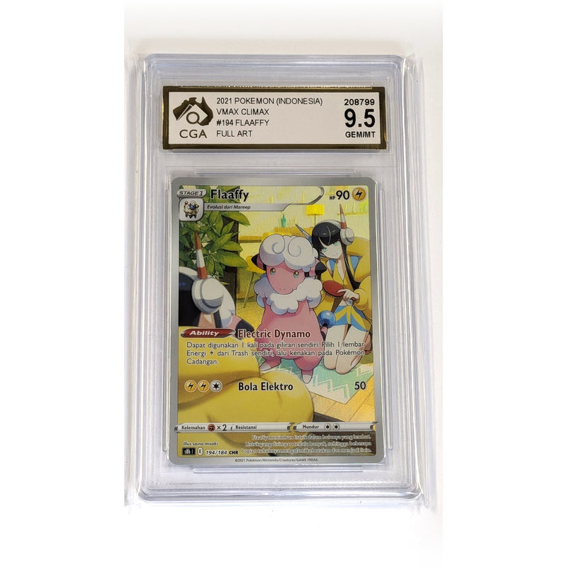 CGA Graded Pokemon VMAX Climax #194 Flaaffy - Graded 9.5