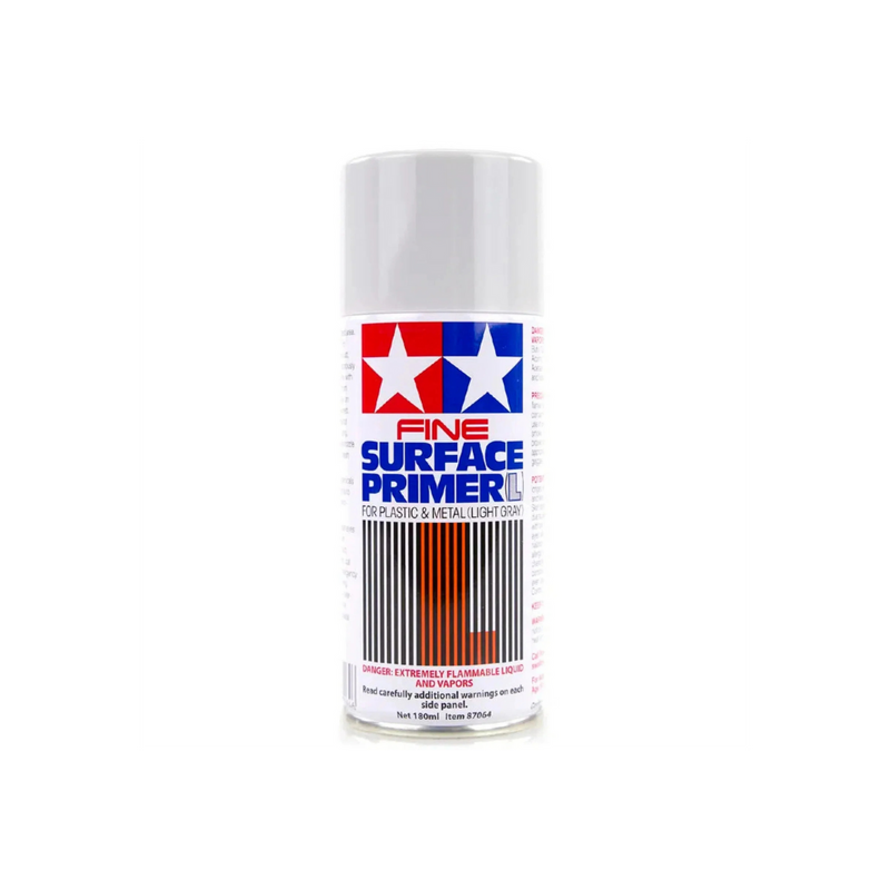 Tamiya Fine Surface Primer Light Grey-180mls