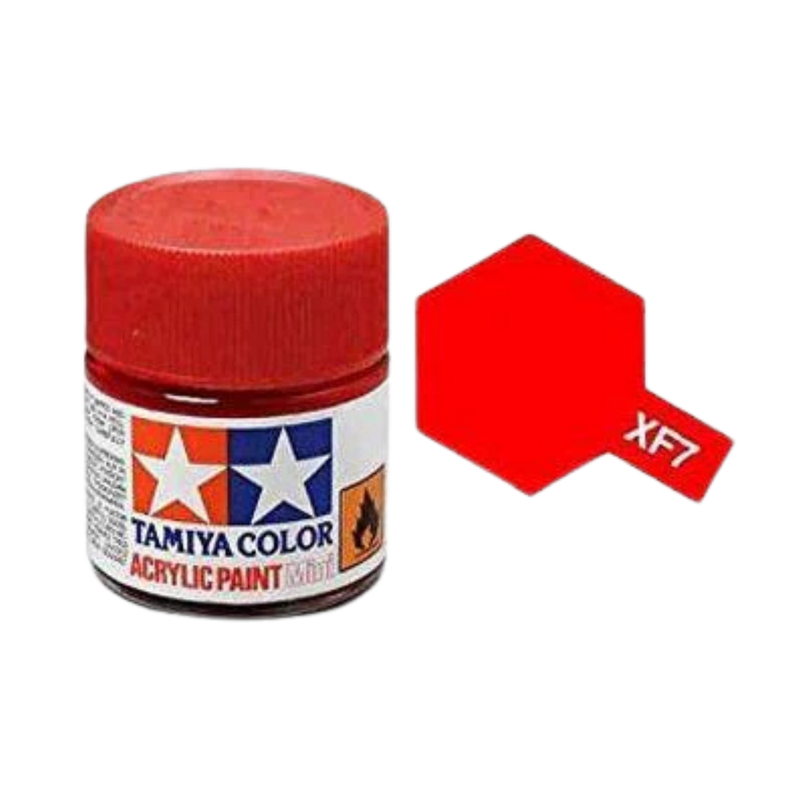TAMIYA ACRYLIC MINI XF-7 FLAT RED