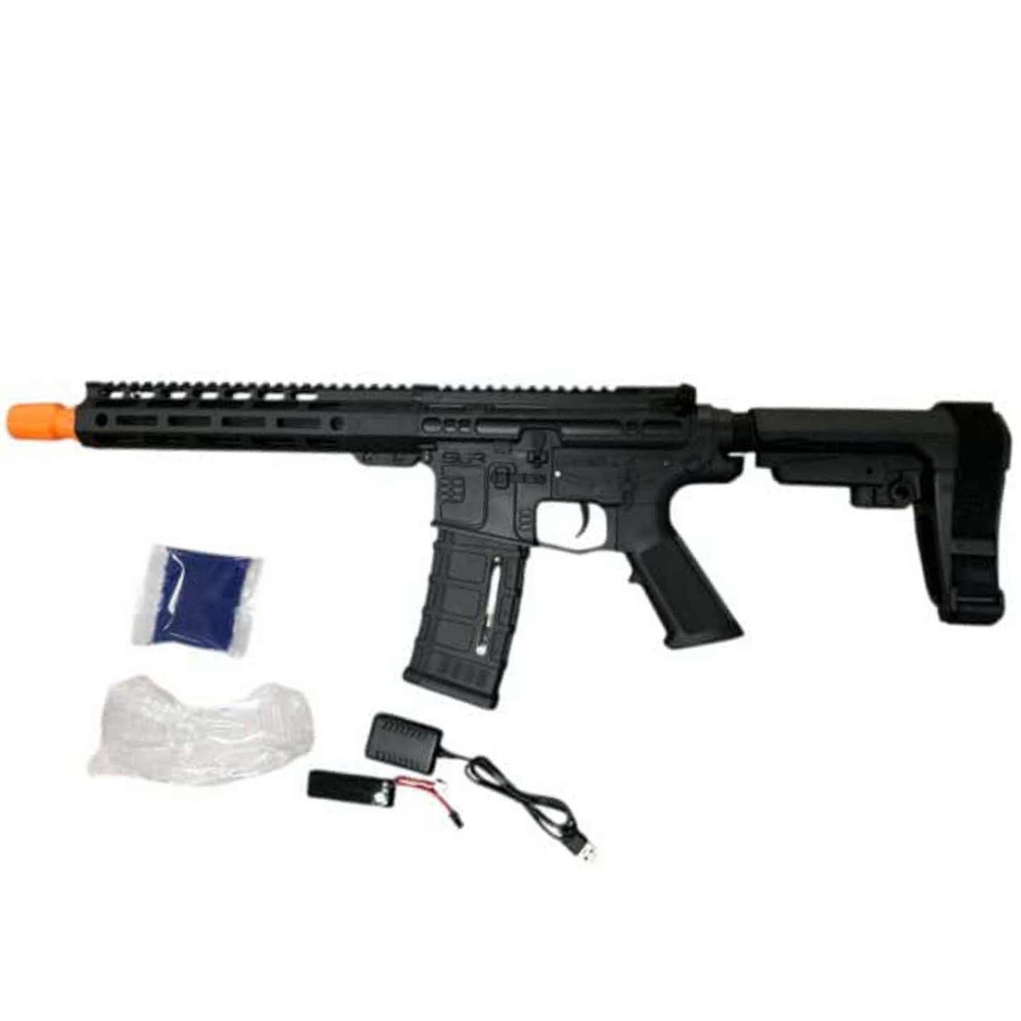 STD SLR STD X GEL BLASTER UPGRADED ALLOY BARREL & METAL GEARS