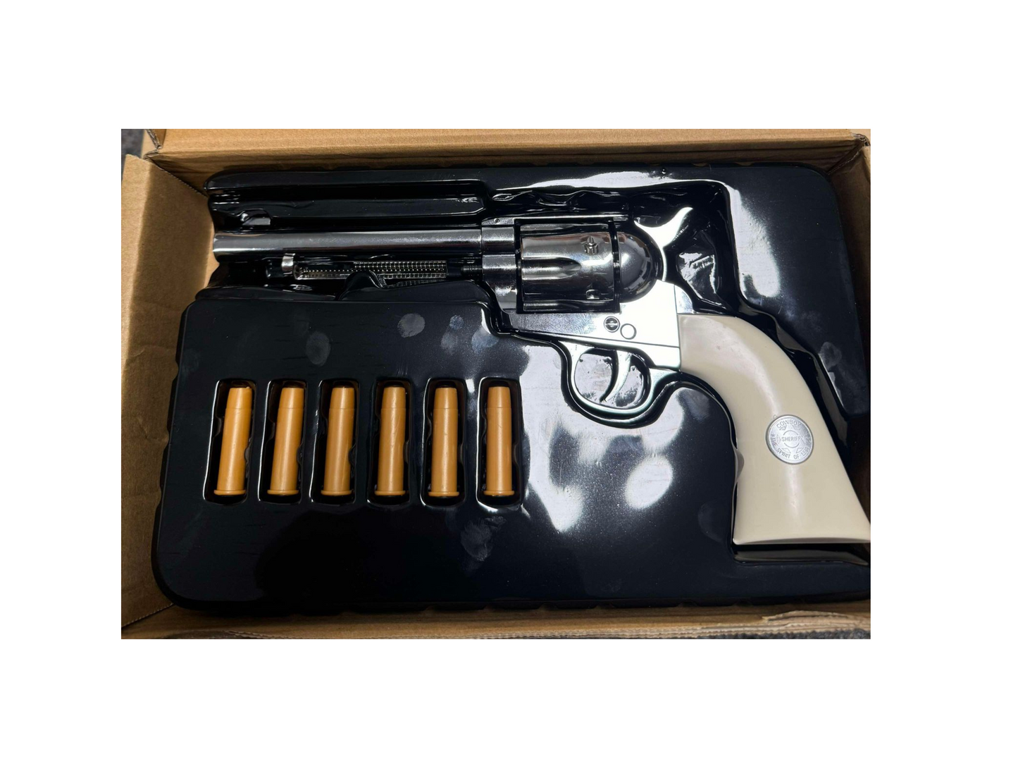 
                  
                    Manual Wingun Colt SAA Peacemaker .45 Revolver GEL BLASTER – Silver
                  
                