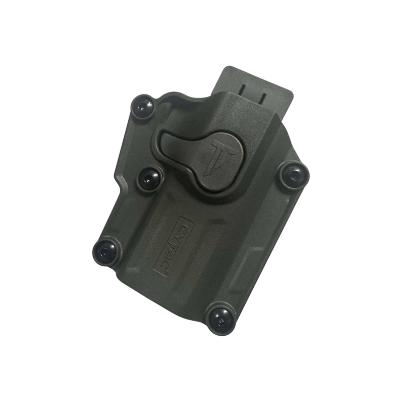 OD Green Cytac MegaFit Gen 2 Universal Holster with Belt Clip Attachment - Right Handed