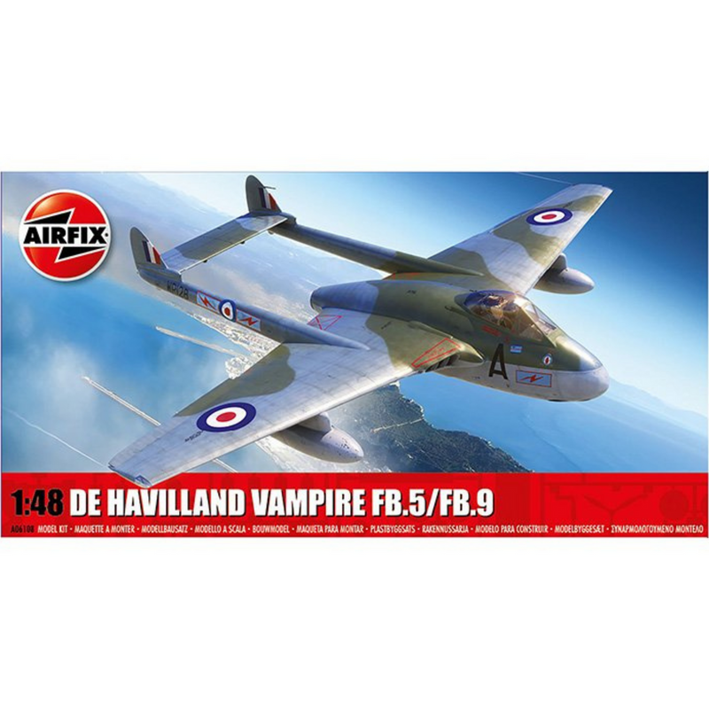 AIRFIX DE HAVILLAND VAMPIRE SELF BUILD KIT FB.5/FB.9