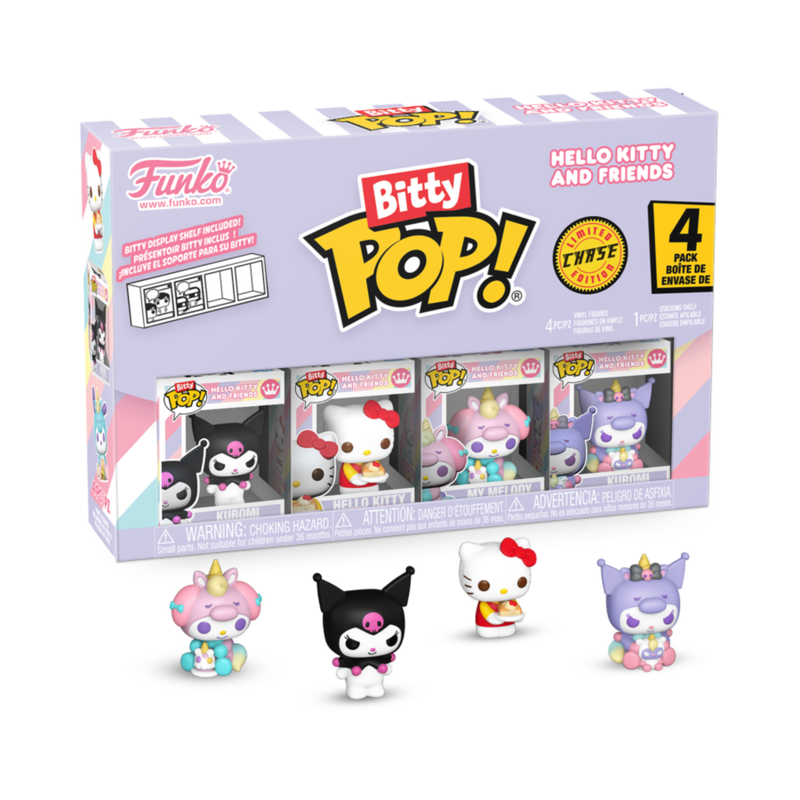 Hello Kitty - Kuromi Bitty Pop! 4-Pack