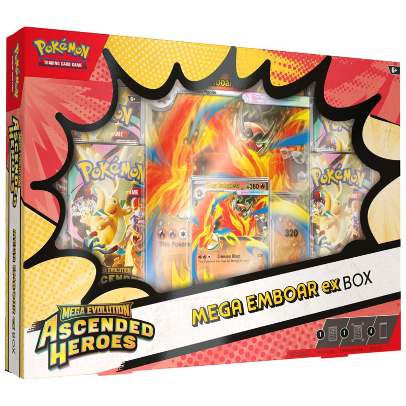 Mega Evolution—Ascended Heroes Mega Meganium ex Box, Mega Emboar ex Box, or Mega Feraligatr ex Box