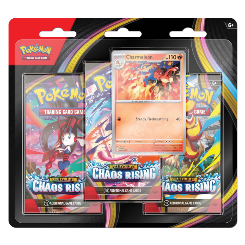 Pokémon TCG: Mega Evolution Chaos Rising 3-Booster Blister