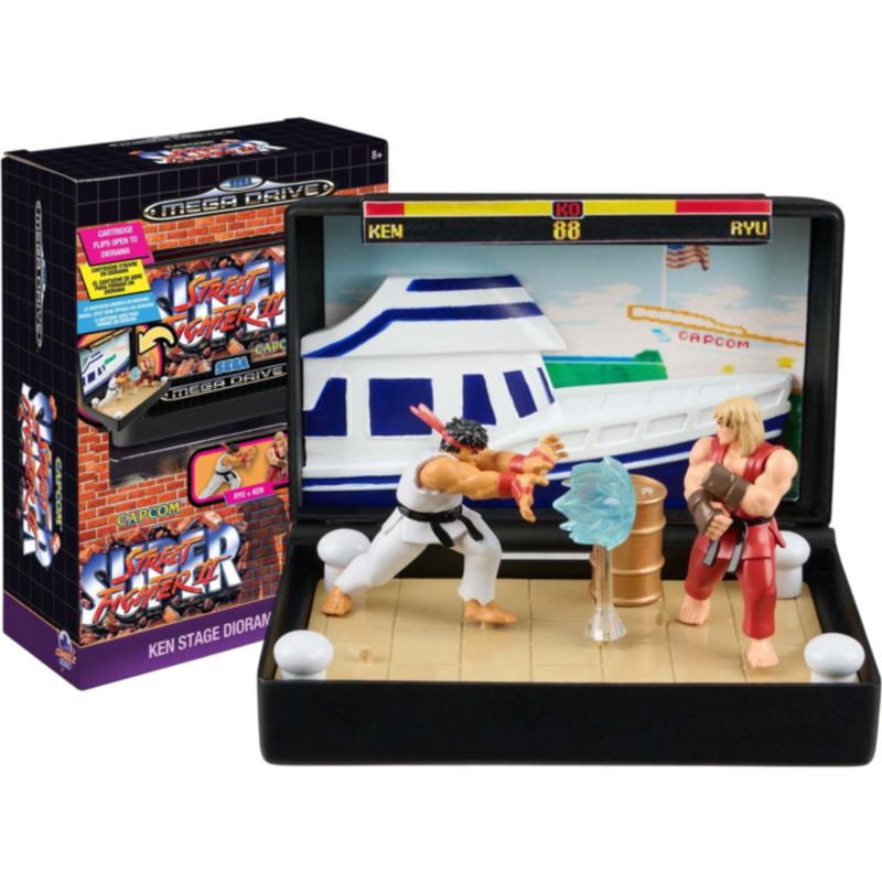 Console Heroes Super Street Fighter 2 Ken Stage Diorama