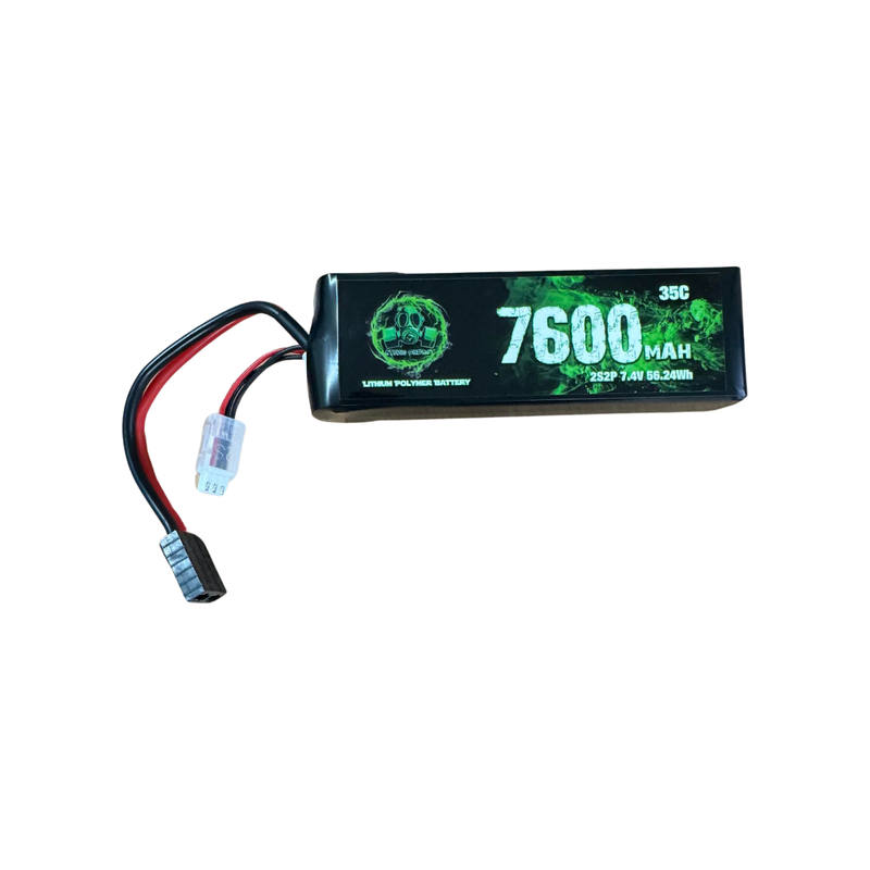 Atomic Energy - 7.4v Lipo Battery 7600mAh 35C 2S2P/ Shoft Shell