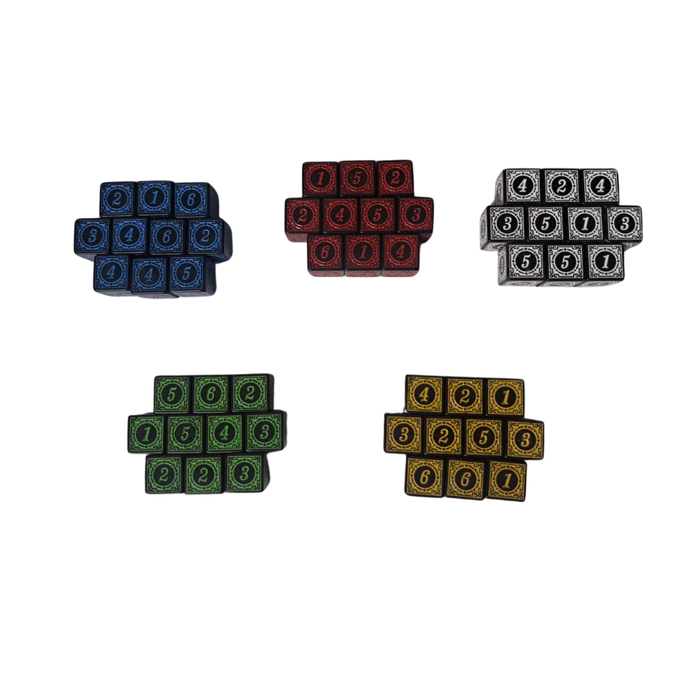 Scroll D6 Dice 10pc set