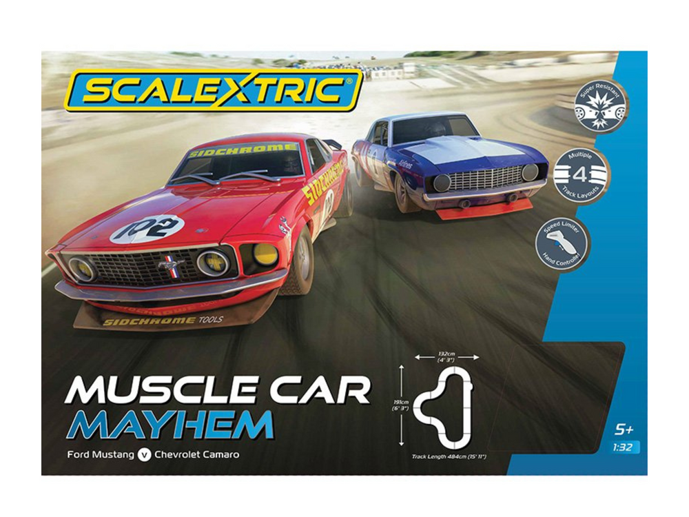 SCALEXTRIC MUSCLE CAR MAYHEM