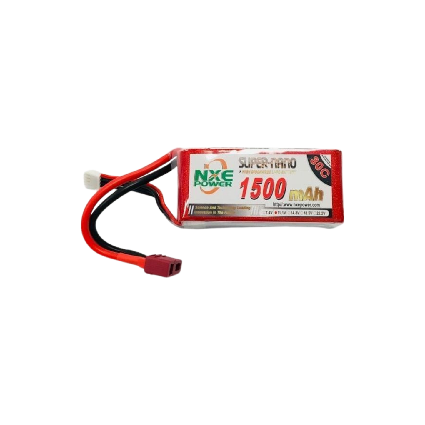 NXE 11.1v 1500mah 30c Soft case w/Deans-Battery-NXE-ProHobbies