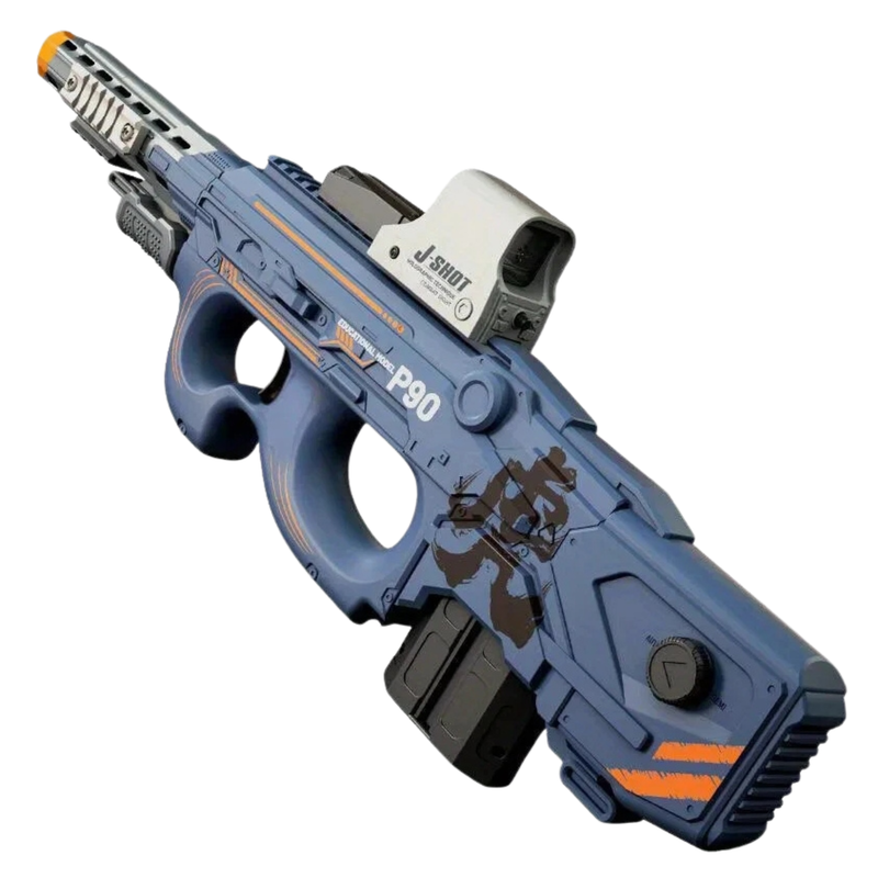 (2nd Hand) Auto Toy Submachine Gun (p90) Electric Eva Soft Disc Launcher
