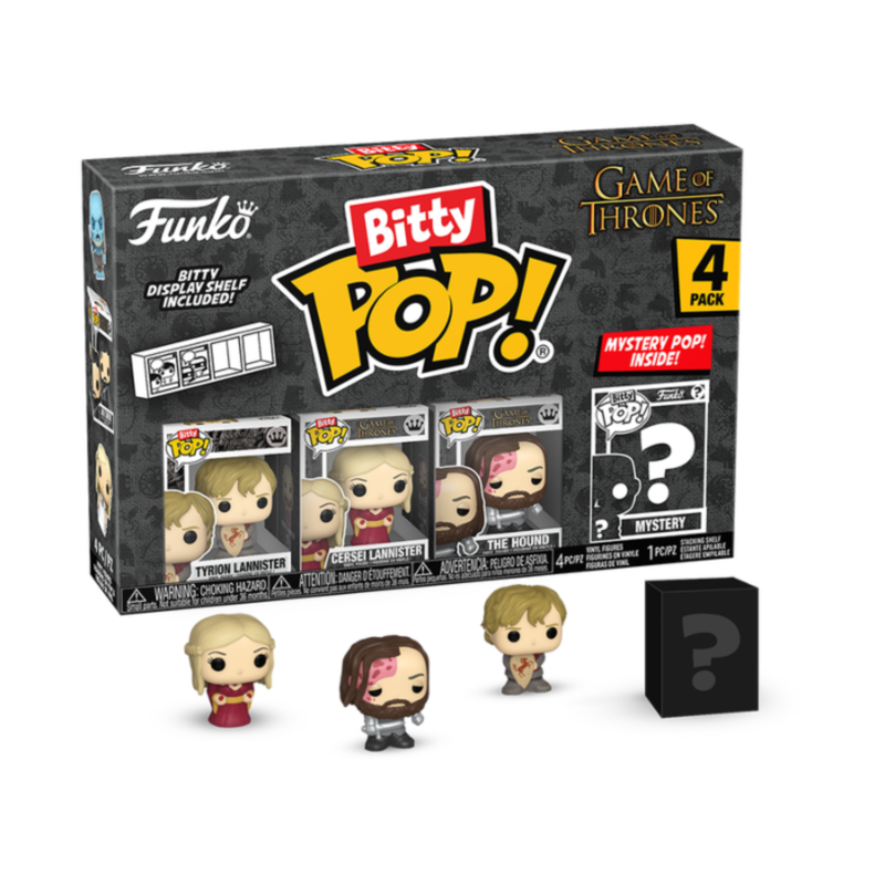 Game of Thrones - Tyrion Lannister, Cersei Lannister, The Hound & Mystery Bitty Pop! Vinyl Figure 4-Pack