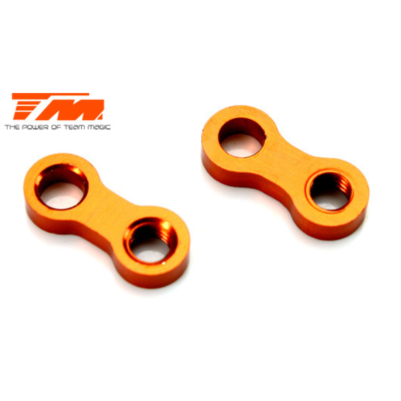 Team Magic E4D-MF Pro - Radio Plate Support Blocks Rear (2 pcs) TM503381