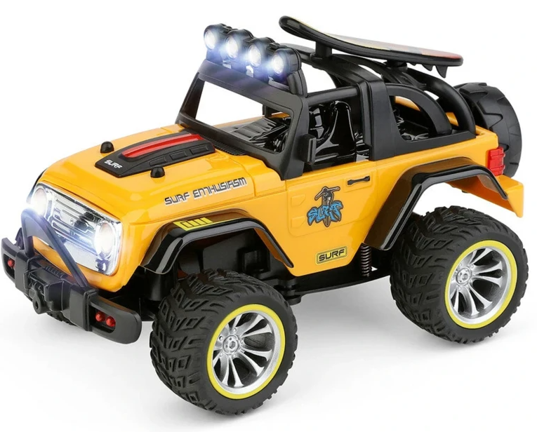 
                  
                    WL TOYS 1:32 ELECTRIC TWO-WHEEL DRIVE OFF-ROAD VEHICLE - YELLOW
                  
                