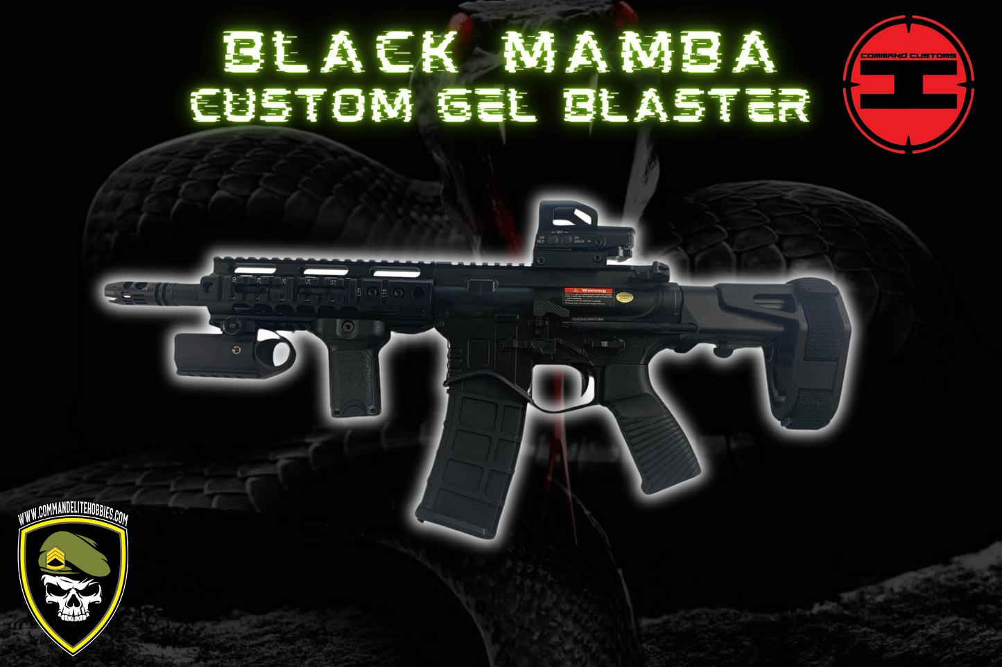 
                  
                    Black Mamba Custom M4 Gel Blaster
                  
                
