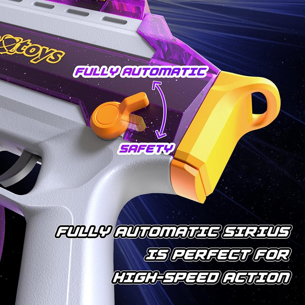 
                  
                    CosmoX Sirius Sci-Fi Gel Blaster – Purple and Amethyst
                  
                