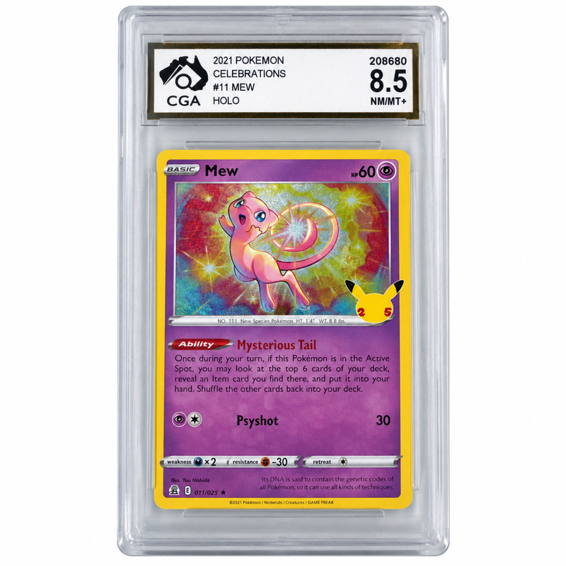 2021 Pokémon Celebrations Mew Holo #11/25 – CGA 8.5 NM/MT+
