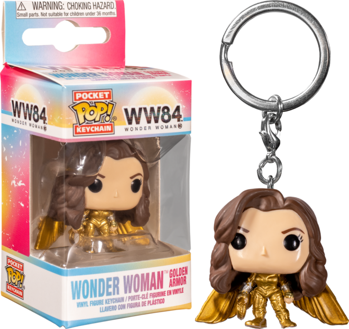 Wonder Woman 2 - WW Gold No Helmet Pop! * Keychain