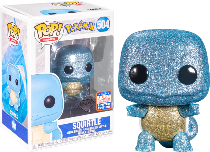 Funko POP! Pokemon Squirtle 504 (Diamond Exclusive)