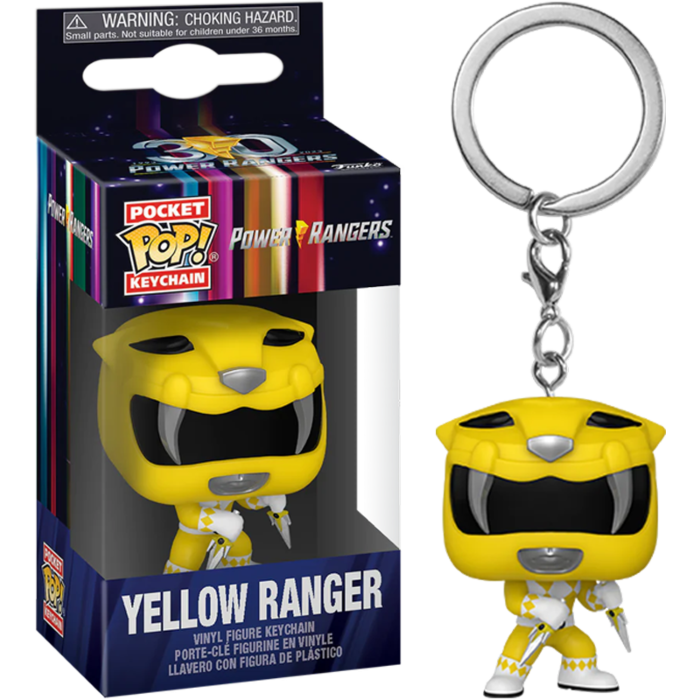 Power Rangers 30th - Yellow Ranger Pop! * Keychain