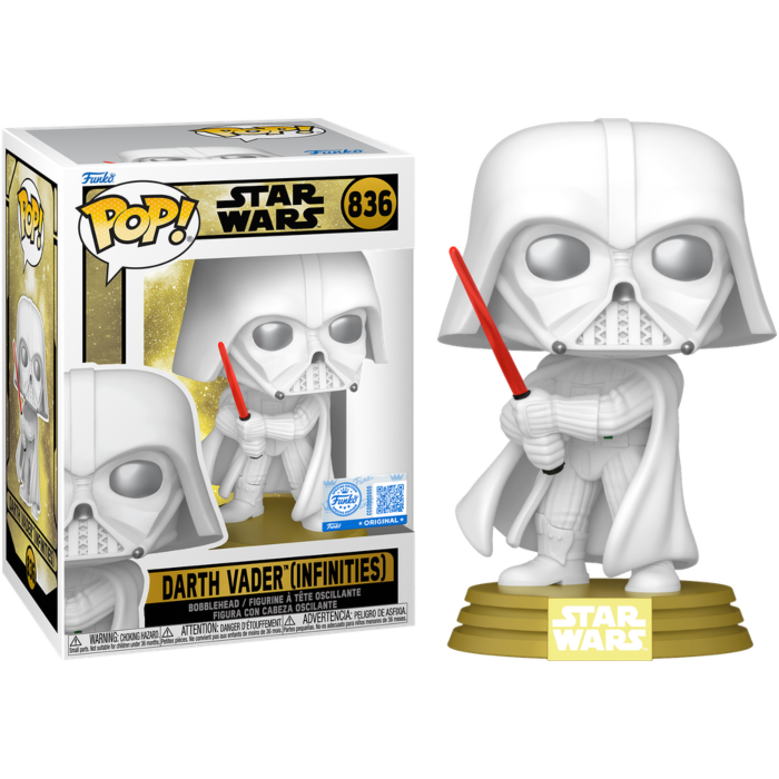 Funko Pop! Star Wars: Legends - Darth Vader (Infinities White Deco) Vinyl Figure #836