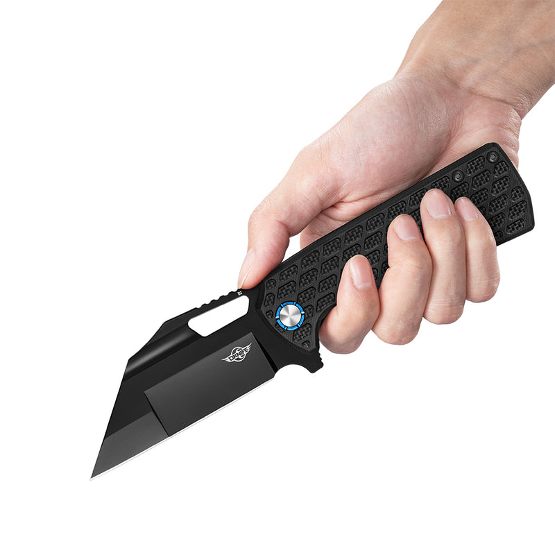 Olight Heron L1 Folding Tactical Knife with D2 Steel Wharncliffe Blade