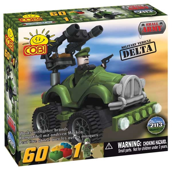 Small Army - 60 Piece Delta Military Vehicle Construction Set