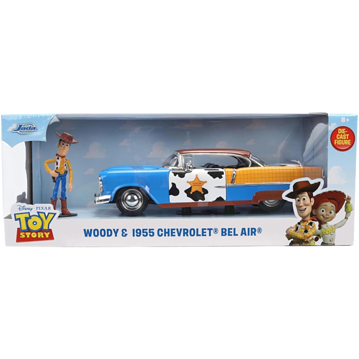 Toy Story - Woody & 1955 Chevrolet Bel Air 1/24th Scale Die-Cast Vehicle Replica