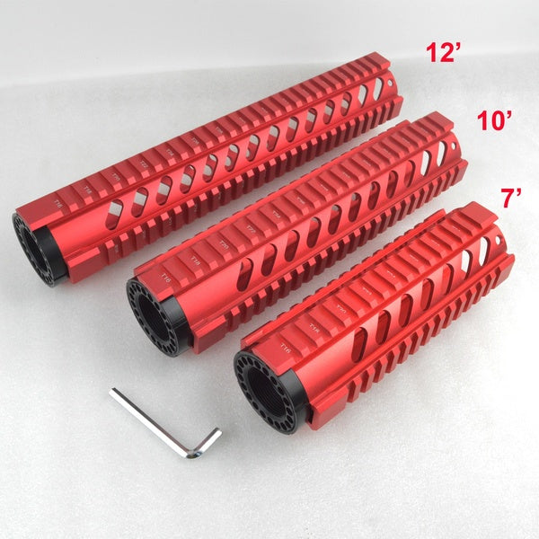 QUAD RAIL HANDGUARD أحمر - مشقوق